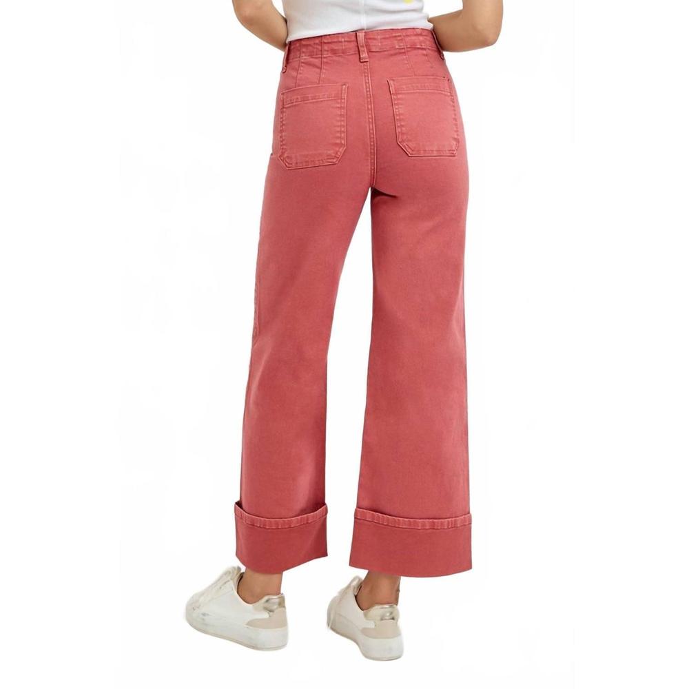 NEW RISEN women's fiery pants in maroon - Picture 3 of 3